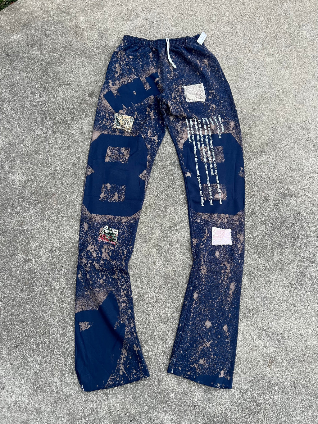 Niflow Navy "Stacked" Sweat Pants
