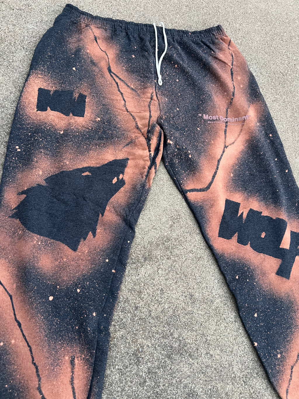 Peach Wolf Sweat Pants (XL)
